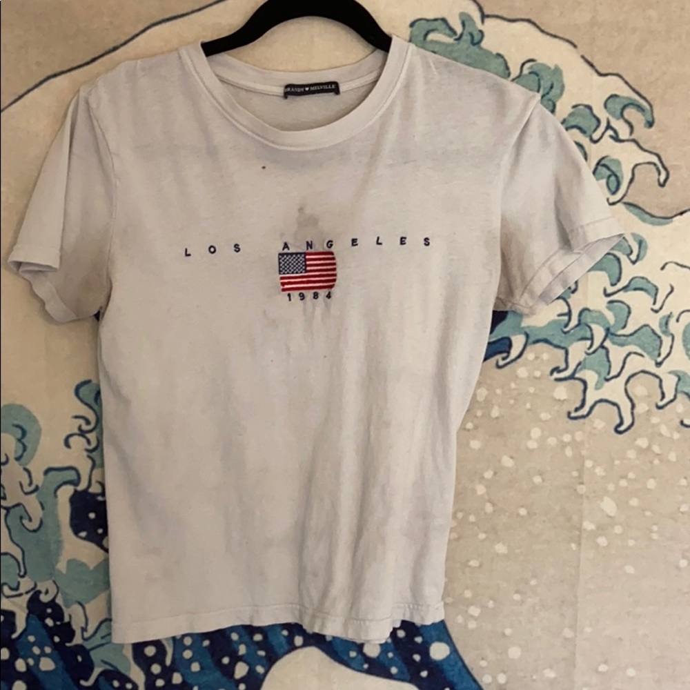 Brandy Melville LA 1984 White Tee